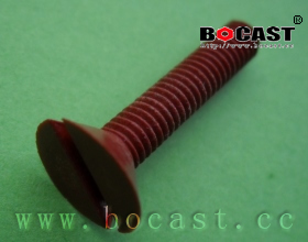 Slot countersunk Head Screws-Red phosphorus